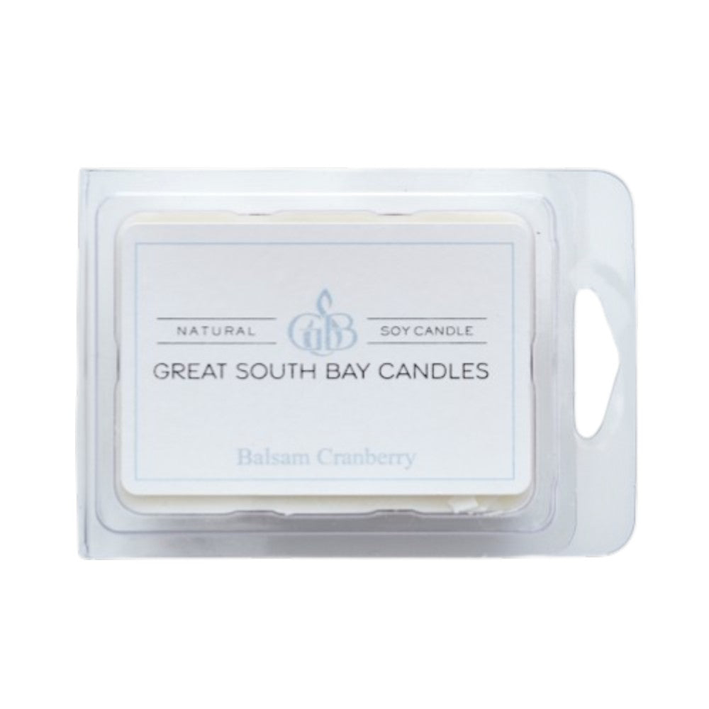 Balsam Cranberry wax melt package on a white background.