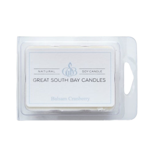 Balsam Cranberry wax melt package on a white background.