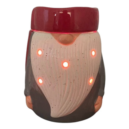 Gnome electric tabletop candle wax warmer on a white background.