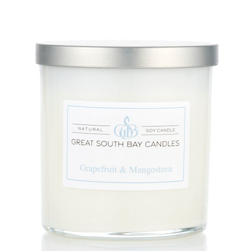 Grapefruit and Mangosteen citrus orange scented wax candle 